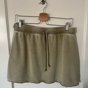 American Eagle Outfitters • Olive Green terry Skirt